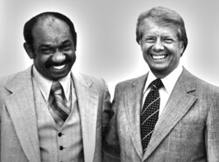 Herman J. Russell with President Jimmy Carter